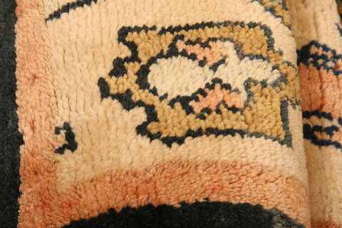 Gabbeh Beige Runner Hand Knotted 27 X 97  Area Rug 100-23522 Image 5