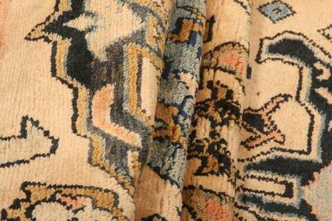 Gabbeh Beige Runner Hand Knotted 27 X 97  Area Rug 100-23522 Image 6