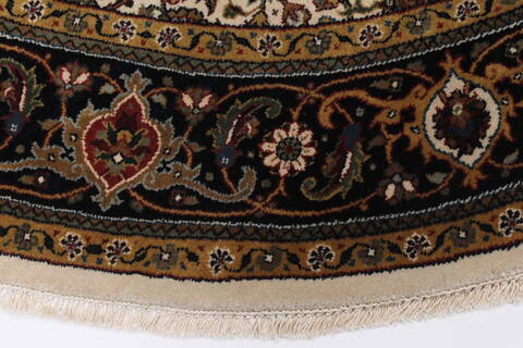 Herati Beige Round Hand Knotted 511 X 511  Area Rug 250-23542 Image 1