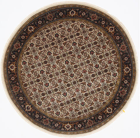 Herati Beige Round Hand Knotted 511 X 511  Area Rug 250-23542 Image 0