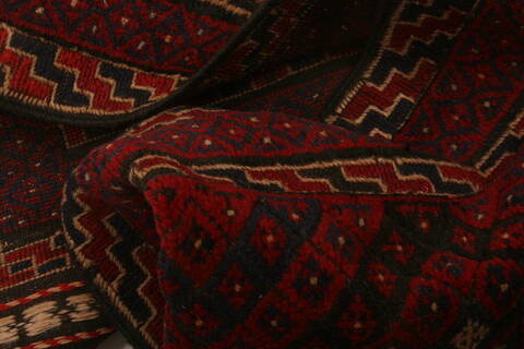 Baluch Red Runner Hand Knotted 21 X 91  Area Rug 100-23543 Image 2