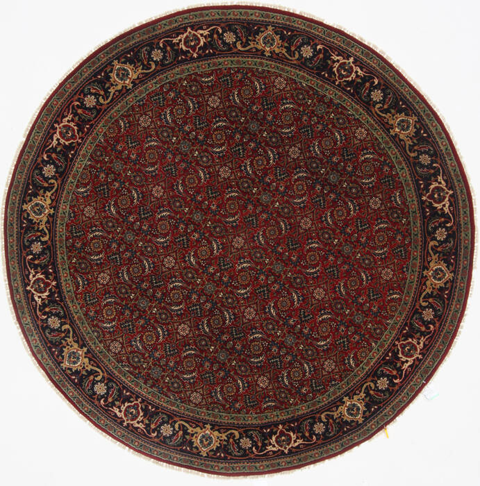 Herati Red Round Hand Knotted 60 X 60  Area Rug 250-23545 Image 0