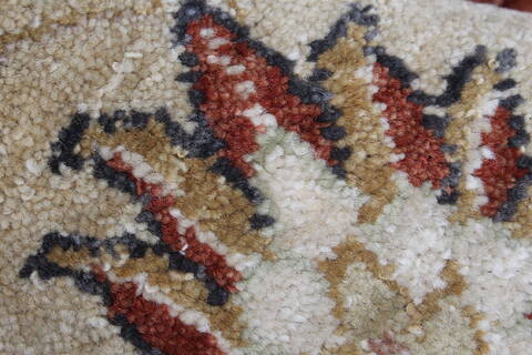 Chobi Brown Round Hand Knotted 60 X 60  Area Rug 250-23546 Image 7