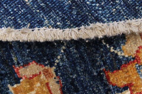 Chobi Blue Round Hand Knotted 64 X 64  Area Rug 250-23547 Image 10