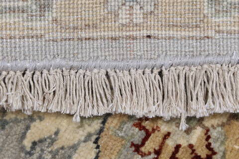 Chobi Grey Round Hand Knotted 510 X 511  Area Rug 250-23552 Image 10
