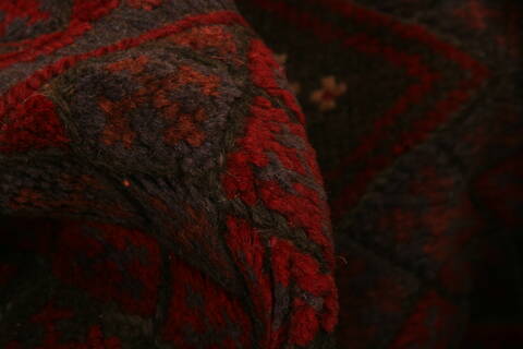 Baluch Red Runner Hand Knotted 22 X 90  Area Rug 100-23557 Image 1
