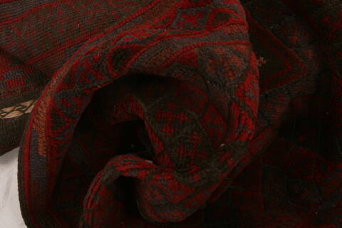 Baluch Red Runner Hand Knotted 22 X 90  Area Rug 100-23557 Image 2