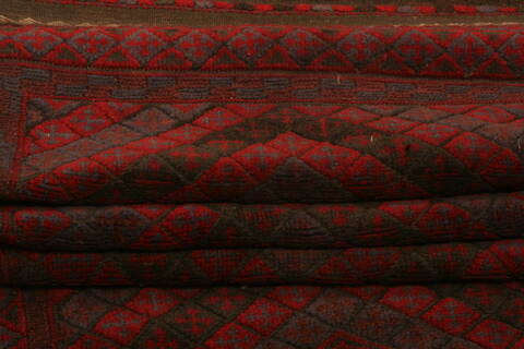 Baluch Red Runner Hand Knotted 22 X 90  Area Rug 100-23557 Image 5