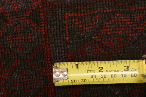 Baluch Red Runner Hand Knotted 22 X 90  Area Rug 100-23557 Image 6