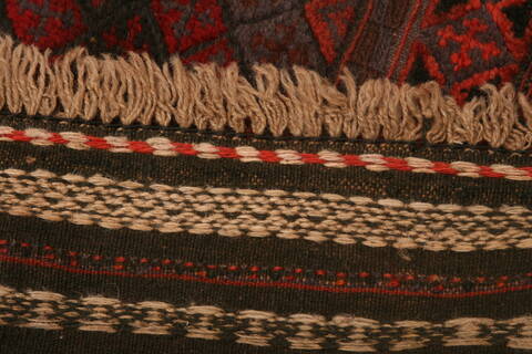 Baluch Red Runner Hand Knotted 22 X 90  Area Rug 100-23557 Image 7