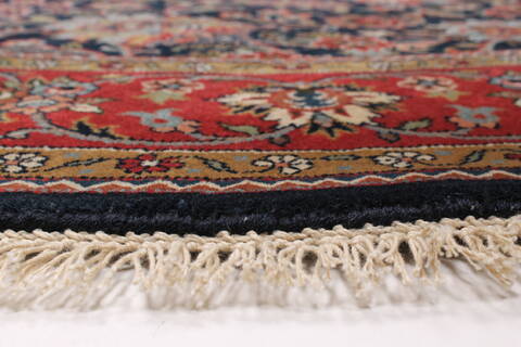 Kashmar Blue Round Hand Knotted 510 X 510  Area Rug 250-23567 Image 5