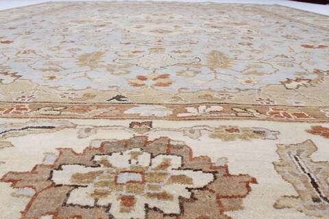 Serapi Blue Hand Knotted 80 X 911  Area Rug 250-23573 Image 1