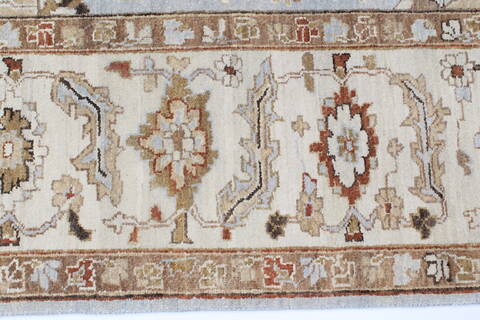 Serapi Blue Hand Knotted 80 X 911  Area Rug 250-23573 Image 3