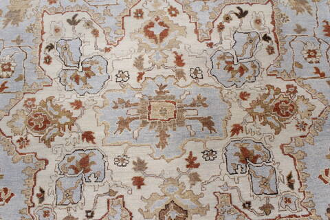 Serapi Blue Hand Knotted 80 X 911  Area Rug 250-23573 Image 4