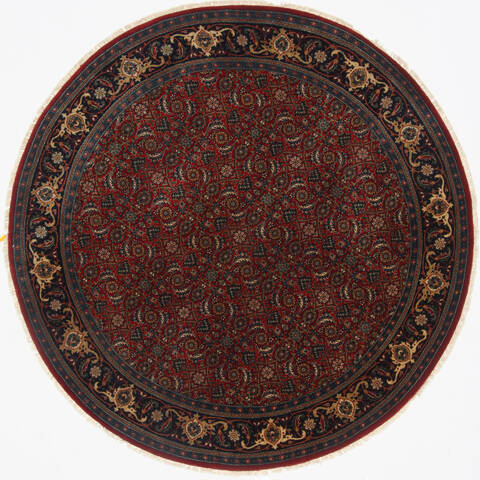 Herati Red Round Hand Knotted 61 X 61  Area Rug 250-23593 Image 0