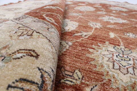 Ghazni Brown Round Hand Knotted 61 X 61  Area Rug 250-23596 Image 1