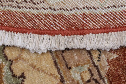 Ghazni Brown Round Hand Knotted 61 X 61  Area Rug 250-23596 Image 3