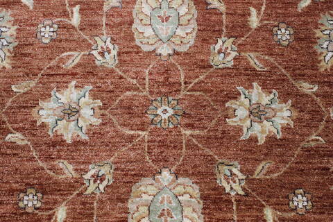 Ghazni Brown Round Hand Knotted 61 X 61  Area Rug 250-23596 Image 6