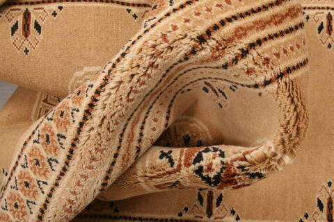 Bokhara Beige Runner Hand Knotted 28 X 1110  Area Rug 100-23600 Image 2