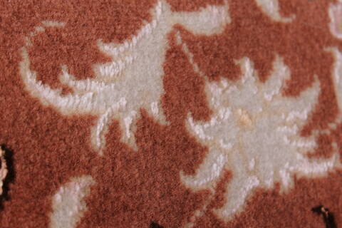 Tabriz White Round Hand Knotted 67 X 67  Area Rug 250-23604 Image 12