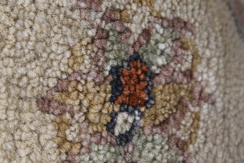 Pishavar Brown Round Hand Knotted 511 X 511  Area Rug 250-23613 Image 10