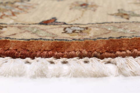 Pishavar Brown Round Hand Knotted 511 X 511  Area Rug 250-23613 Image 5