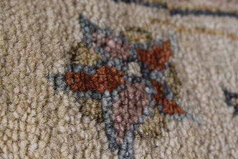 Pishavar Brown Round Hand Knotted 511 X 511  Area Rug 250-23613 Image 9