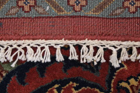 Sarouk Red Octagon Hand Knotted 62 X 62  Area Rug 250-23624 Image 1