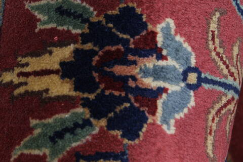 Sarouk Red Octagon Hand Knotted 62 X 62  Area Rug 250-23624 Image 7