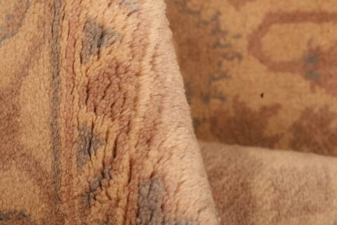 Oushak Beige Runner Hand Knotted 24 X 68  Area Rug 100-23626 Image 1