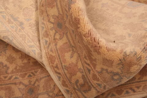Oushak Beige Runner Hand Knotted 24 X 68  Area Rug 100-23626 Image 2