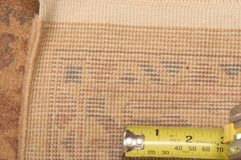 Oushak Beige Runner Hand Knotted 24 X 68  Area Rug 100-23626 Image 6