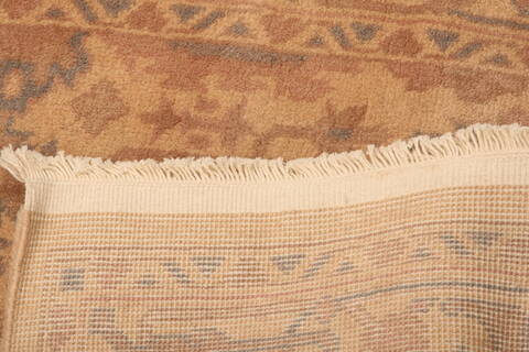 Oushak Beige Runner Hand Knotted 24 X 68  Area Rug 100-23626 Image 7