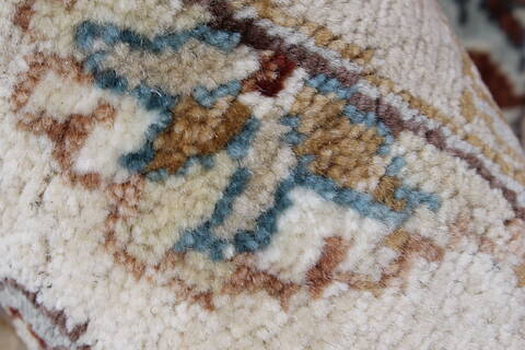 Ziegler Brown Round Hand Knotted 62 X 62  Area Rug 250-23627 Image 6