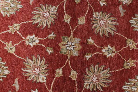 Ziegler Brown Round Hand Knotted 511 X 60  Area Rug 250-23637 Image 3
