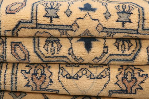 Sino-Persian Beige Runner Hand Knotted 24 X 100  Area Rug 100-23647 Image 6
