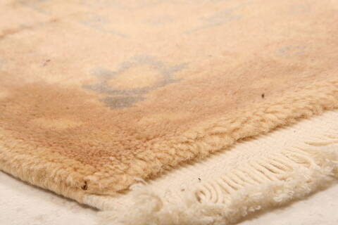 Tabriz White Runner Hand Knotted 24 X 100  Area Rug 100-23657 Image 1
