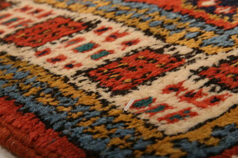 Ardebil Orange Runner Hand Knotted 24 X 123  Area Rug 100-23664 Image 3
