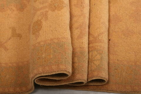 Oushak Brown Runner Hand Knotted 26 X 159  Area Rug 100-23666 Image 4