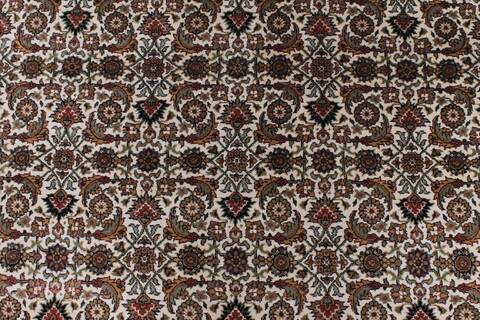 Herati Beige Round Hand Knotted 60 X 60  Area Rug 250-23670 Image 5
