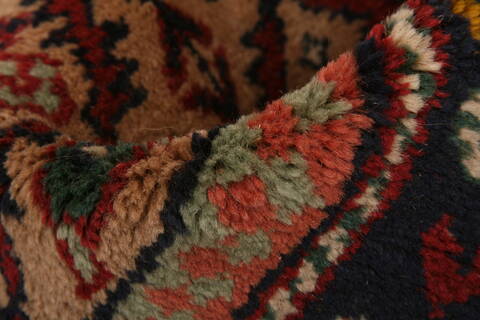 Kazak Brown Runner Hand Knotted 26 X 109  Area Rug 100-23682 Image 2