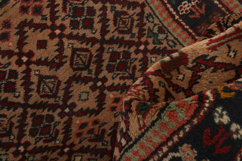 Kazak Brown Runner Hand Knotted 26 X 109  Area Rug 100-23682 Image 3