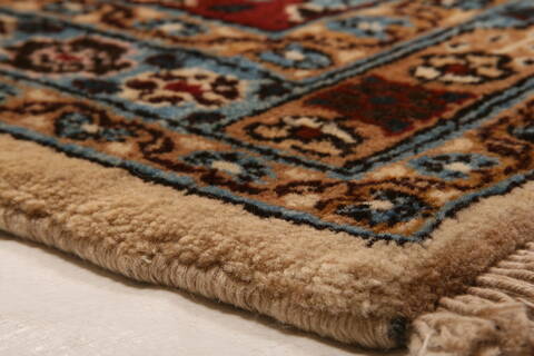 Birjand Beige Hand Knotted 100 X 134  Area Rug 100-23687 Image 10