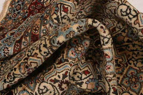 Birjand Beige Hand Knotted 100 X 134  Area Rug 100-23687 Image 2