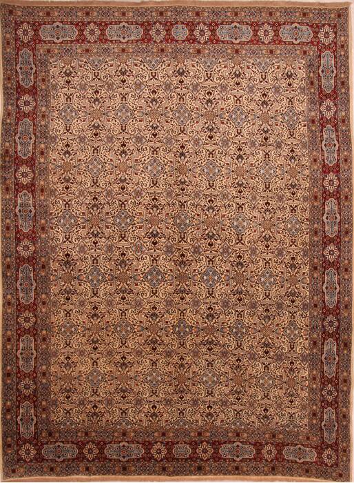Birjand Beige Hand Knotted 100 X 134  Area Rug 100-23687 Image 0