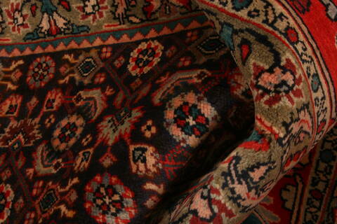 Bidjar Red Hand Knotted 99 X 130  Area Rug 100-23688 Image 8