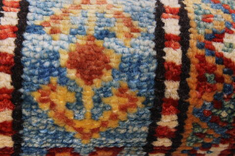 Kazak Brown Runner Hand Knotted 28 X 91  Area Rug 250-23718 Image 10