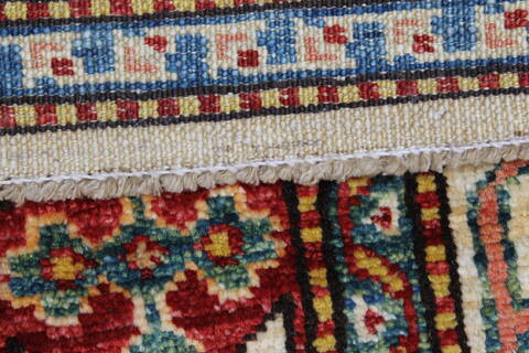 Kazak Yellow Runner Hand Knotted 29 X 98  Area Rug 250-23721 Image 1