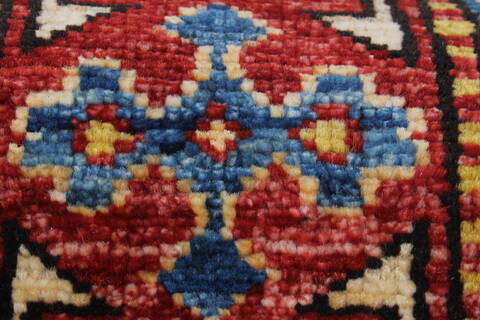 Kazak Yellow Runner Hand Knotted 29 X 98  Area Rug 250-23721 Image 8