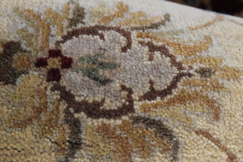 Semnan Beige Runner Hand Knotted 26 X 910  Area Rug 250-23734 Image 10